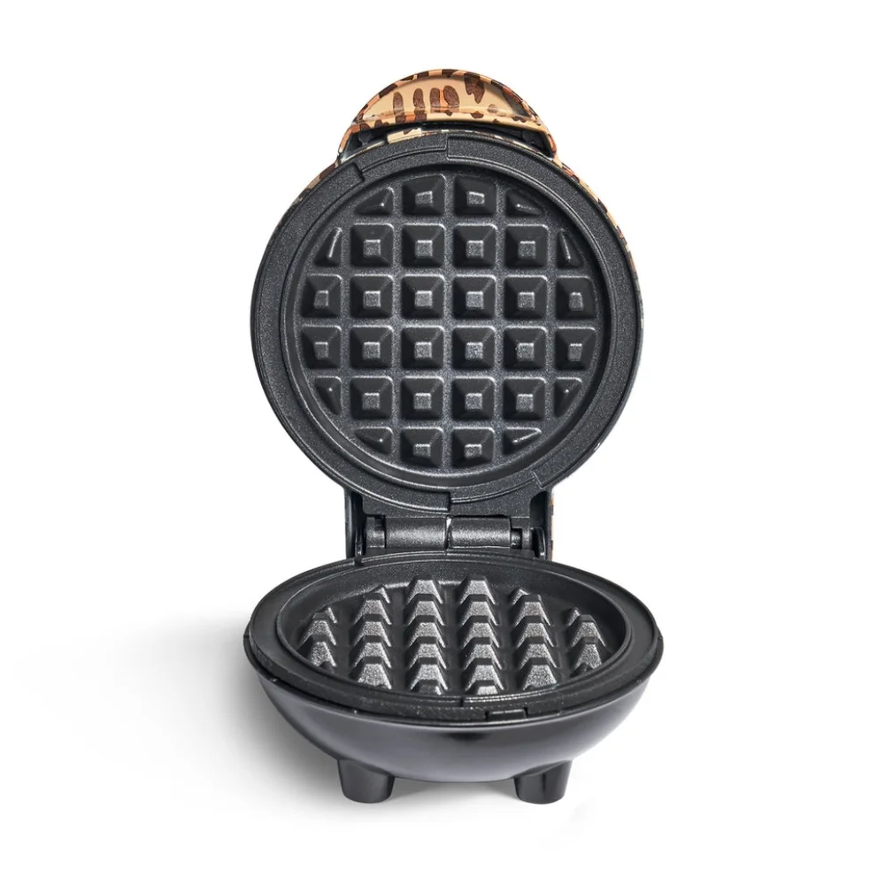 Leopard print mini waffle maker - Picture 3 of 5